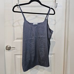 Gray Satin Camisole